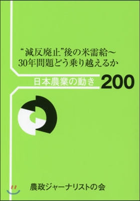 “減反廢止”後の米需給~30年問題どう乘