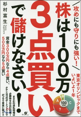 株は100万3点買いで儲けなさい!