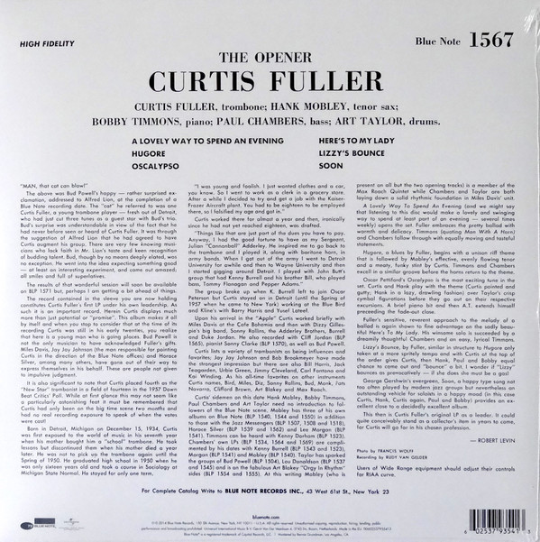 Curtis Fuller - The Opener [LP]