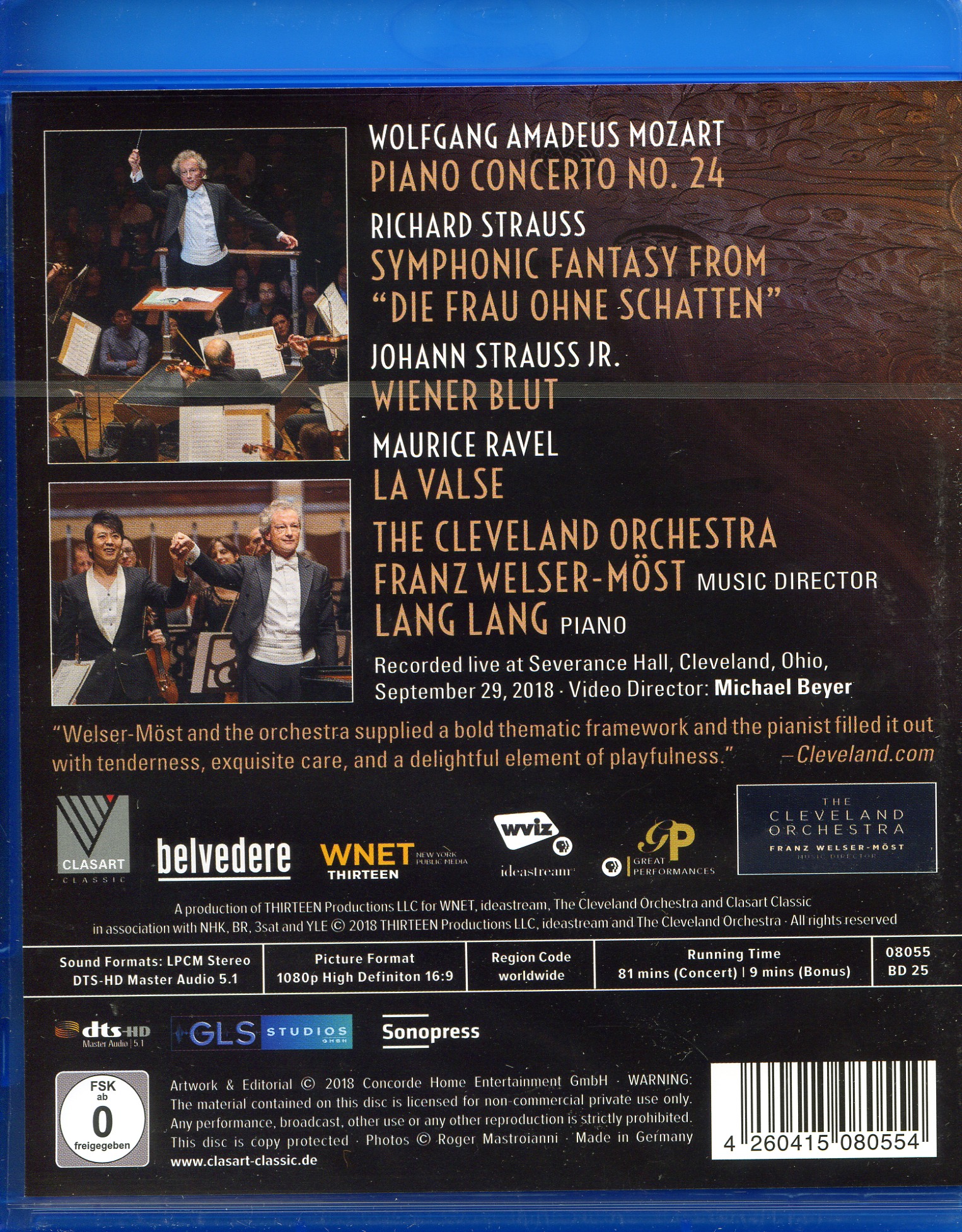 Franz Welser-Most 클리브랜드 오케스트라 100주년 기념공연 (The Cleveland Orchestra - Centennial Concert) [Blu-ray] 