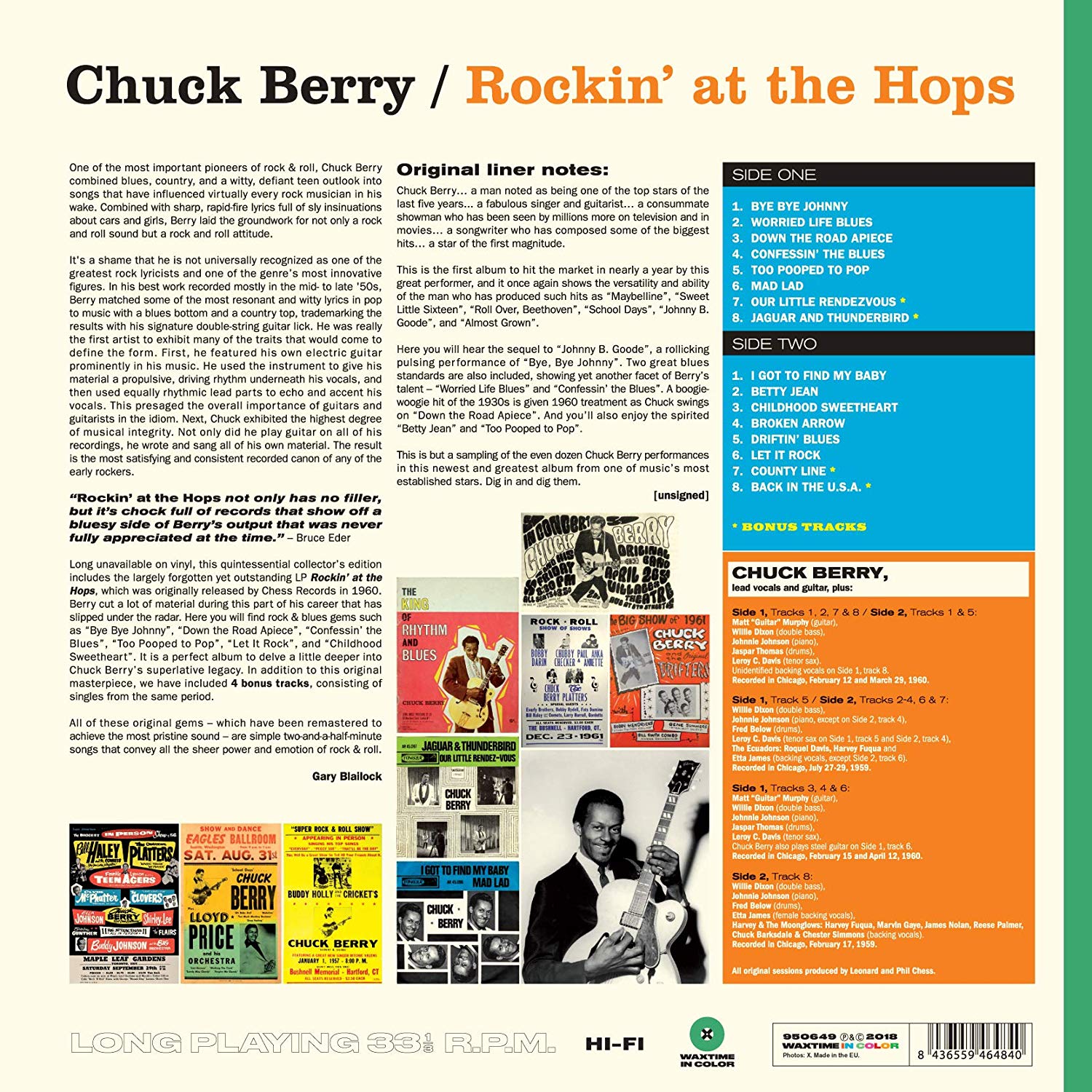 Chuck Berry (척 베리) - Rockin’ At The Hops [그린 컬러 LP]