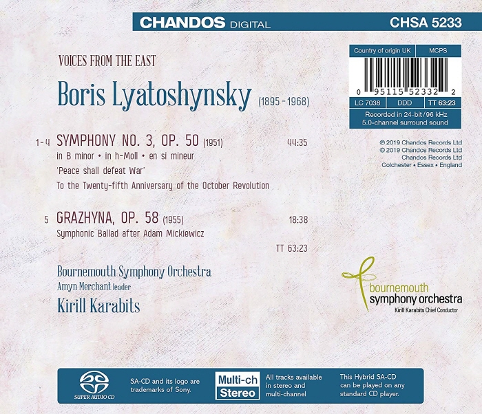 Kirill Karabits 리아토신스키: 교향곡 3번, 그라치나 (Lyatoshynsky: Symphony No.3, Grazhyna)