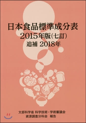 ’15 日本食品標準成分 追補2018年