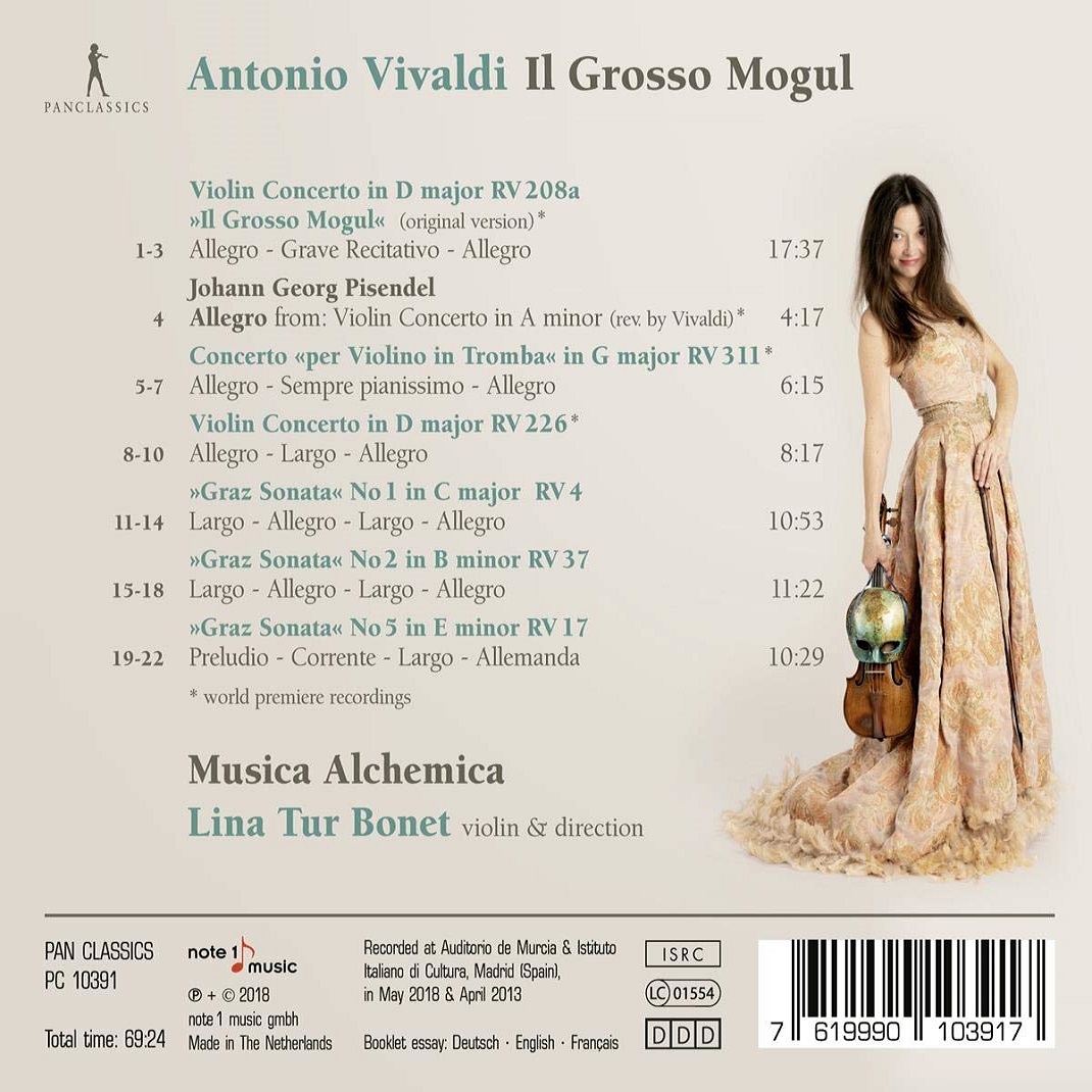 Lina Tur Bonet 비발디: 바이올린 협주곡과 소나타 (Vivaldi: Il Grosso Mogul - Violin Concertos, Sonatas)