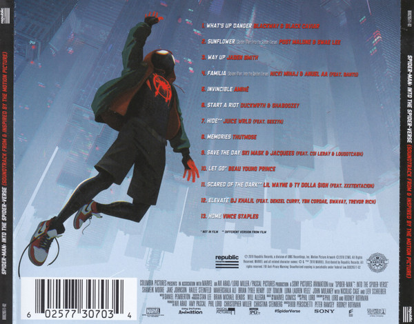 스파이더맨: 뉴 유니버스 영화음악 (Spider-Man: Into The Spider-Verse Soundtrack) [렌티큘러 재킷 한정반]