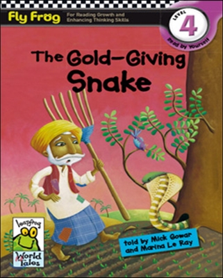 Fly Frog Level 4-9 The Gold-Giving Snake : Book + Audio CD