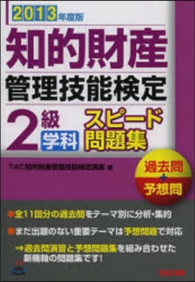 ’13 知的財産管理技能檢定2級學科スピ