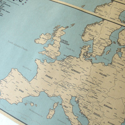 유럽지도 10장 - Europe Map sketch