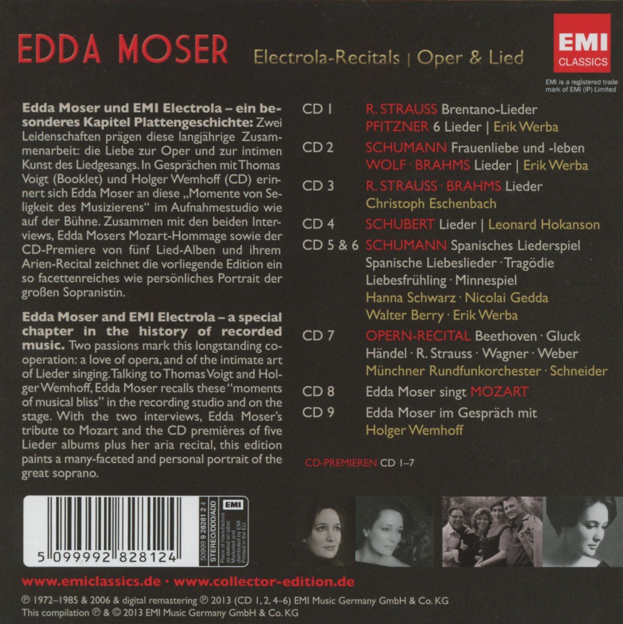 Edda Moser 오페라와 가곡 리사이틀 (Electrola Recitals)