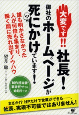 大變です!!社長!御社のホ-ムペ-ジが死