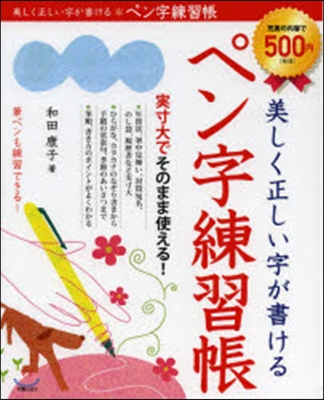 美しく正しい字が書けるペン字練習帳