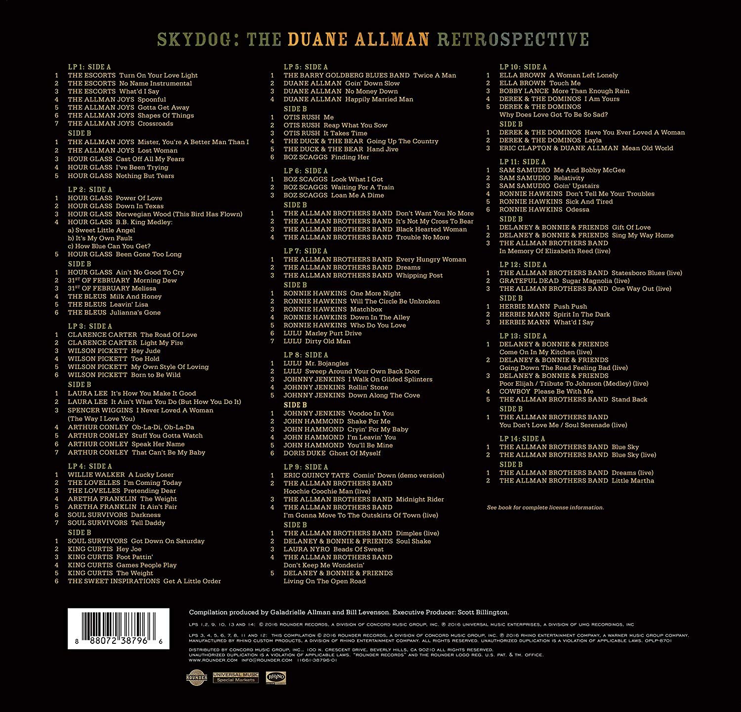 Duane Allman (듀안 올맨) - Skydog: The Duane Allman Retrospective [14LP 박스세트]