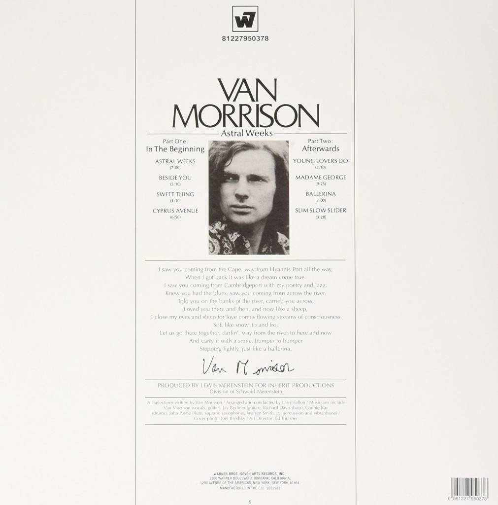 Van Morrison (반 모리슨) - Astral Weeks [LP]