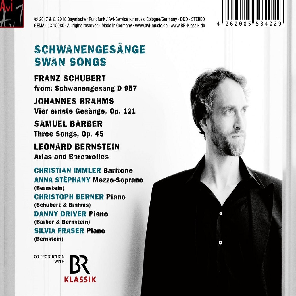 Christian Immler 가곡집 '백조의 노래' - 슈베르트 / 브람스 / 바버 / 번스타인 (Swan Songs)