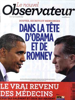 Le Nouvel Observateur (주간) : 2012년 11월 01일자