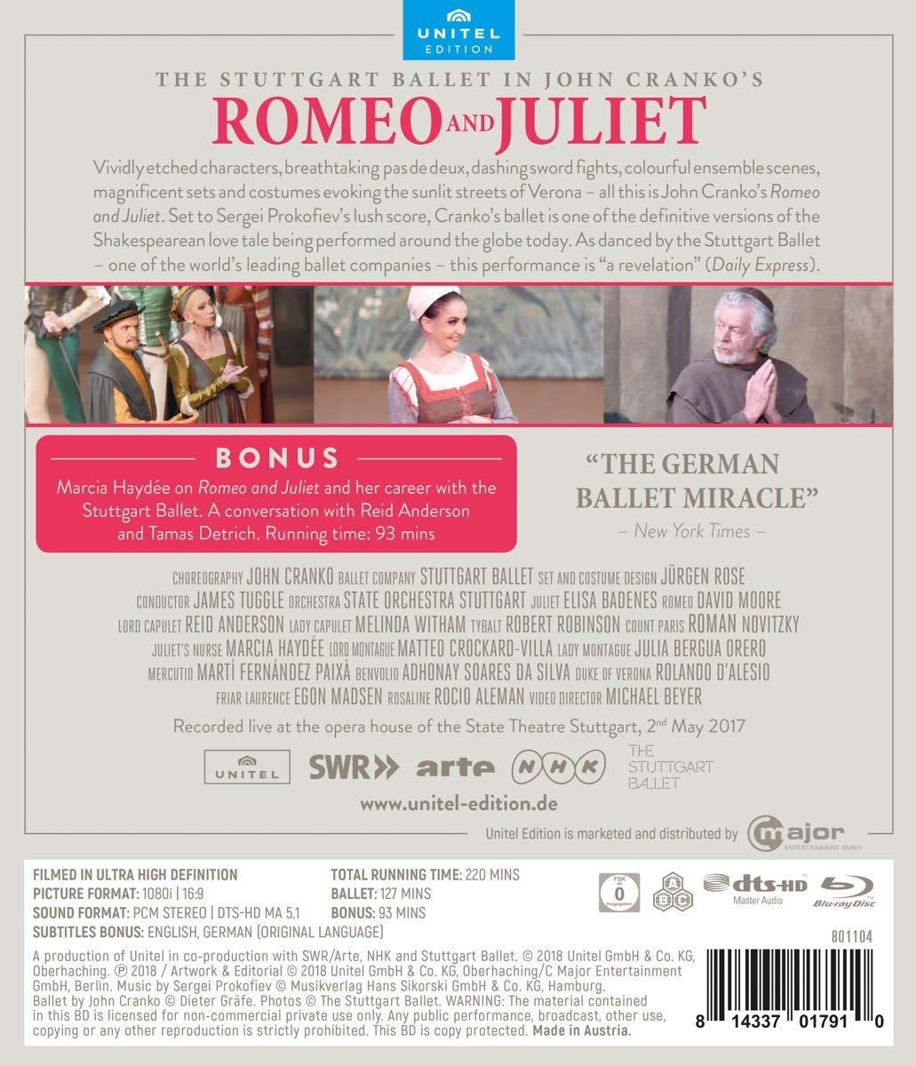The Stuttgart Ballet 존 크랭코: 로미오와 줄리엣 (John Cranko: Romeo And Juliet)