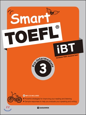 Smart TOEFL iBT Pre-Intermediate Book 3 본책 + MP3 CD 1장