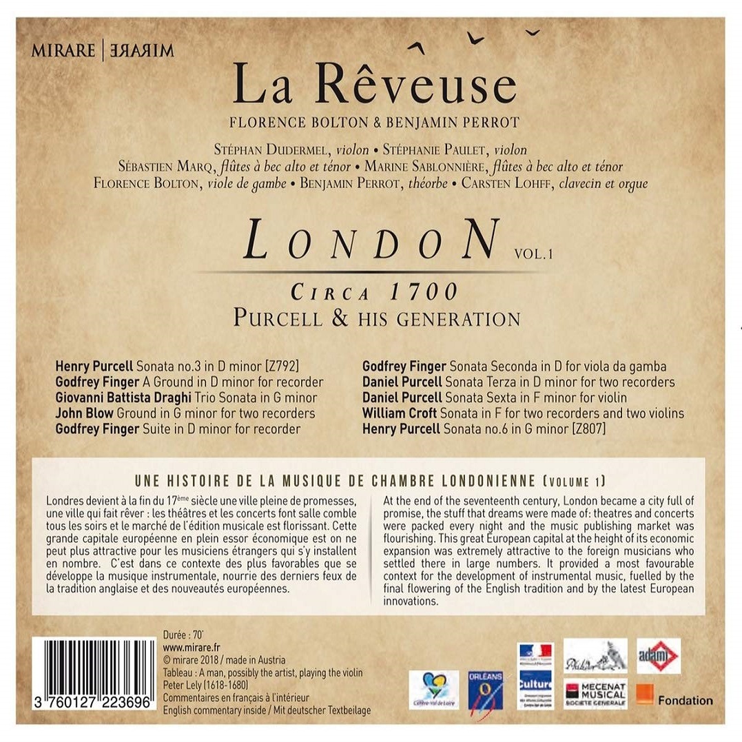 La Reveuse 17세기 런던 작곡가들의 작품집 (London Circa 1700 - Purcell and his Generation)