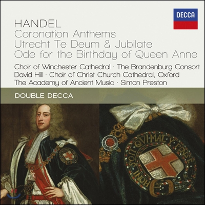 Simon Preston / David Hill 헨델: 대관식 찬가 - 데이비드 힐, 사이몬 프레스톤 (Handel: Coronation Anthems, Ode For The Birthday Of Queen Anne)