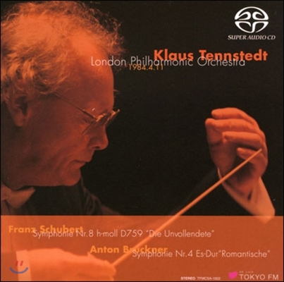 Klaus Tennstedt 슈베르트 : 교향곡 8번 '미완성' / 브루크너 : 교향곡 4번 '낭만적' (Schubert : Symphony No.8 / Bruckner: Symphony No.4) 클라우스 텐슈테트