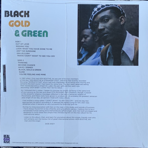 Ken Boothe (켄 부스) - Black, Gold & Green [블랙 & 그린 컬러 LP]