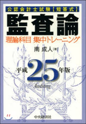 平25 監査論 理論科目集中トレ-ニング