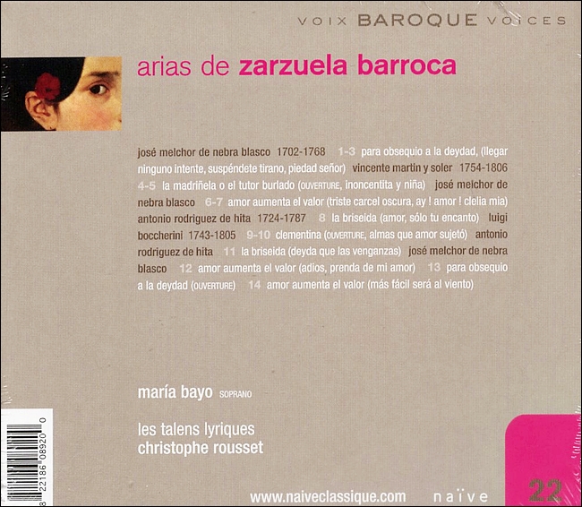 Maria Bayo 사르수엘라 바로크 아리아 (Arias de Zarzuela Barroca)