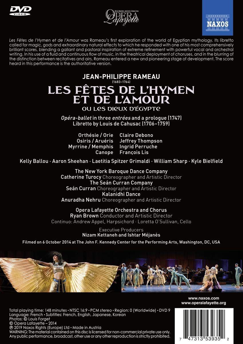 Ryan Brown 라모: 결혼과 사랑의 축제 (Rameau: Les Fetes de l'Hymen et de L'Amour)