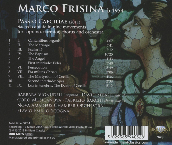 Flavio Emilio Scogna 마르코 프리시나: 칸타타 (Marco Frisina: Passio Caeciliae)