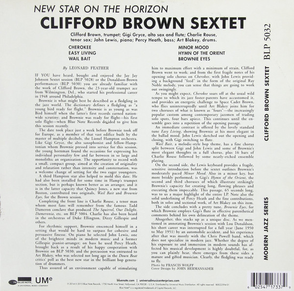 Clifford Brown - New Star On The Horizon [10인치 Vinyl]