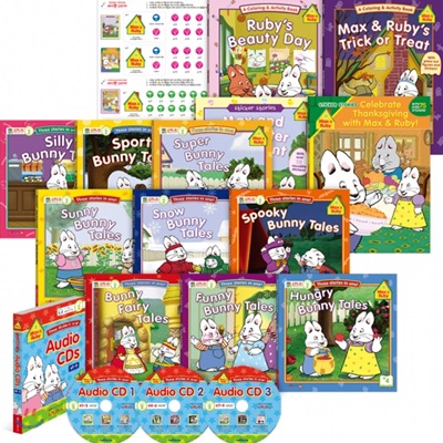 [세이펜] 맥스앤루비 Max and Ruby 스토리북 13종 세트 (Paperback 9권+ Audio CD 3장+ 스티커스토리북 2권+ 컬러링 액티비티북 2)