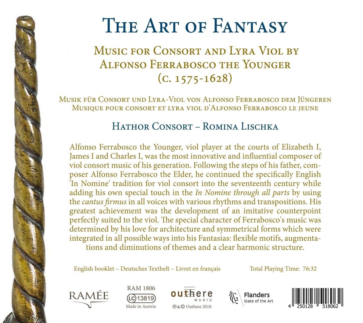 Romina Lischka 알폰소 페라보스코 2세: 비올을 위한 환상곡 (Alfonso Ferrabosco ll: The Art of Fantasy)