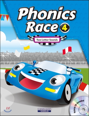 Phonics Race 4 : Student Book (Paperback + +Workbook + CD 2장)