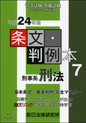 平24 條文.判例本   7 刑事系刑法