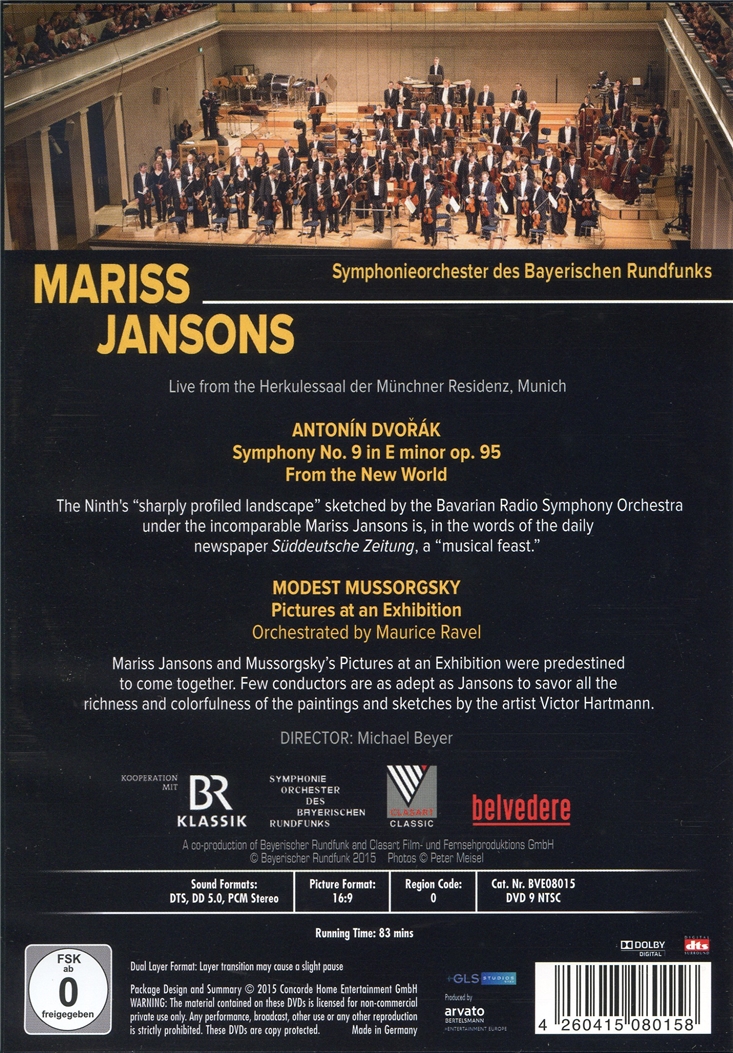 Mariss Jansons 드보르작: 교향곡 9번 '신세계로부터' / 무소르그스키: 전람회의 그림 [관현악] - 마리스 얀손스 (Dvorak: Symphony 'From the New World' / Mussorgsky: Pictures at an Exhibition)