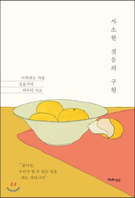 사소한 것들의 구원 : 미학하는 사람 김용석의 하루의 사고