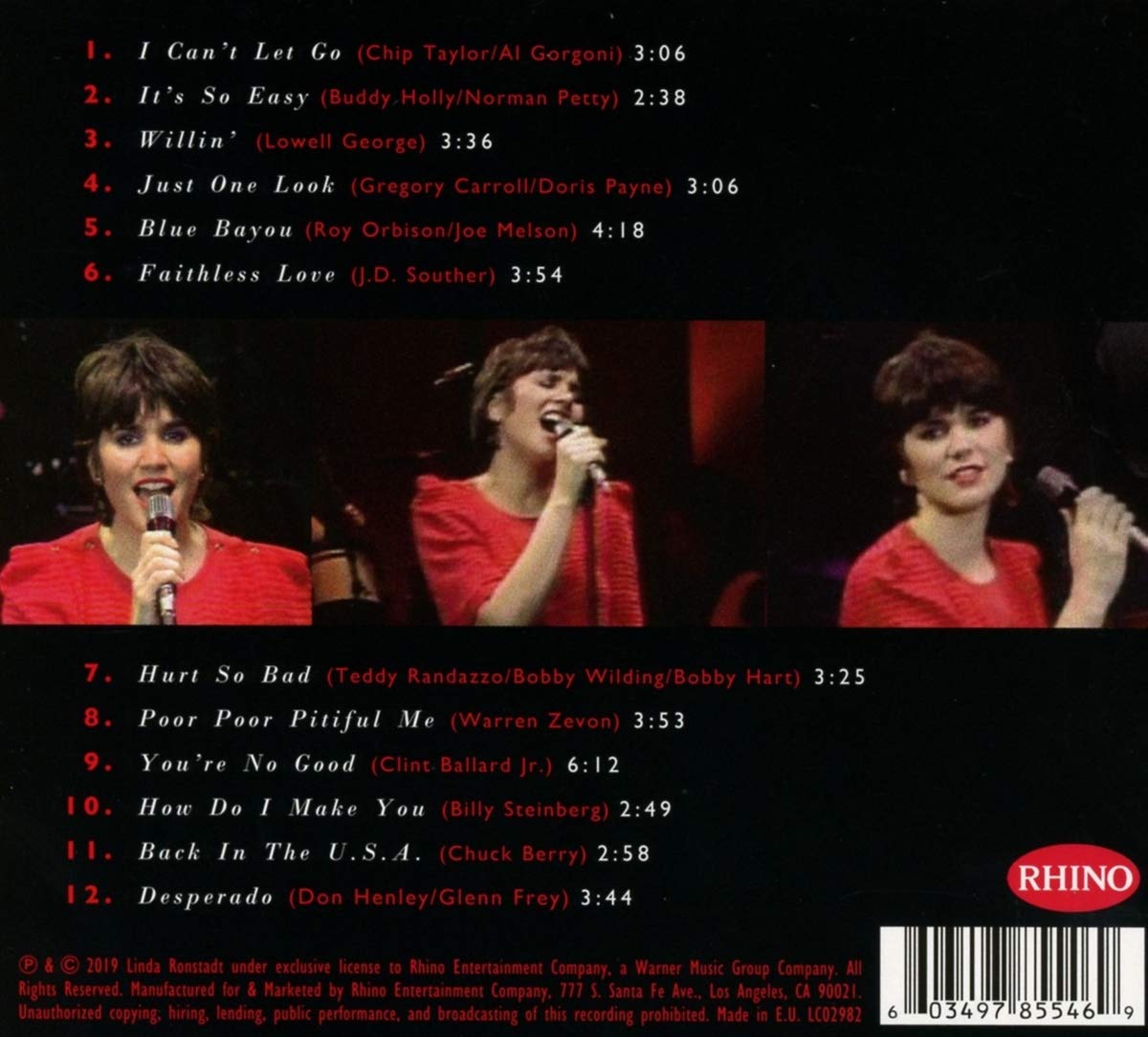 Linda Ronstadt - Live In Hollywood 린다 론스태드 1980년 라이브