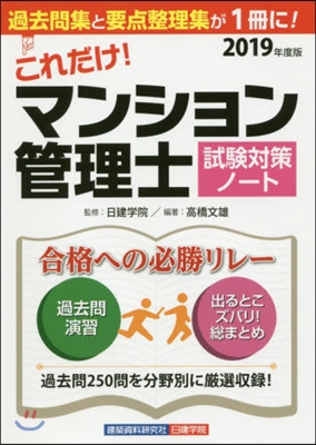 ’19 これだけ!マンション管理士試驗對