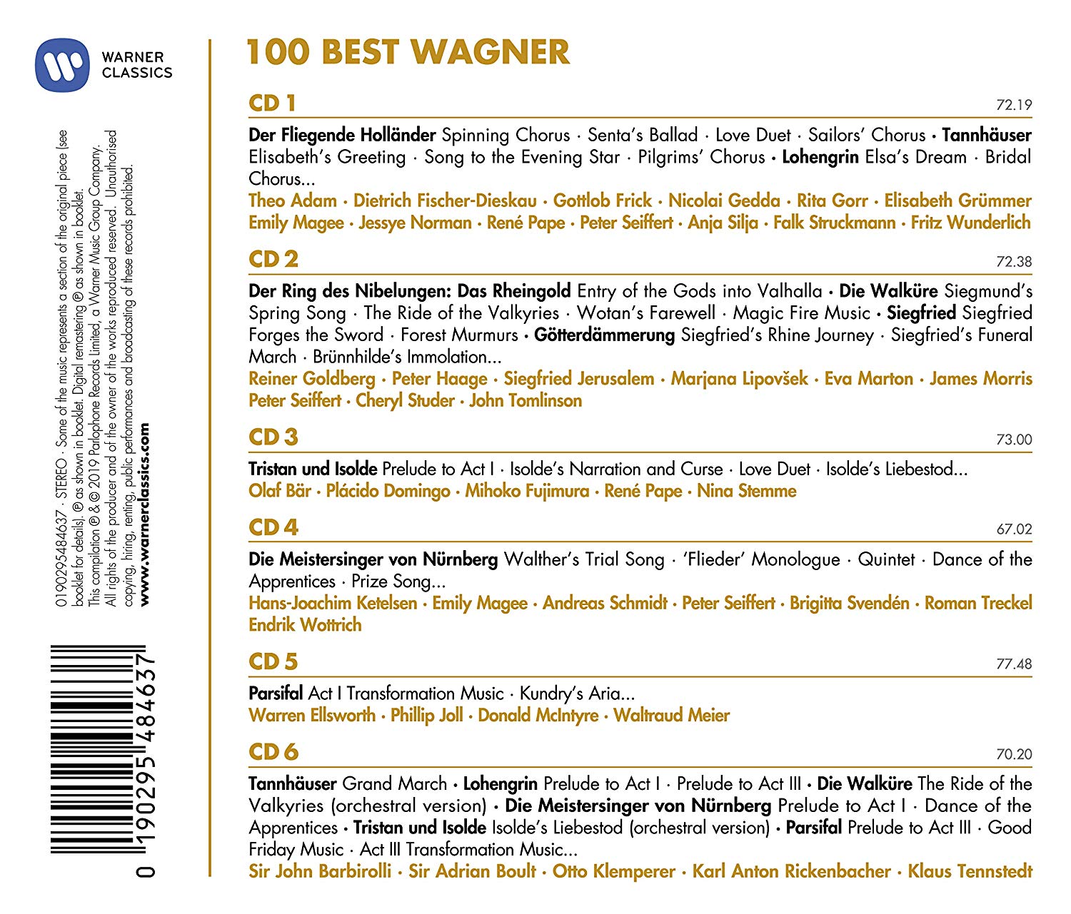 바그너 베스트 100 (100 Best Wagner)