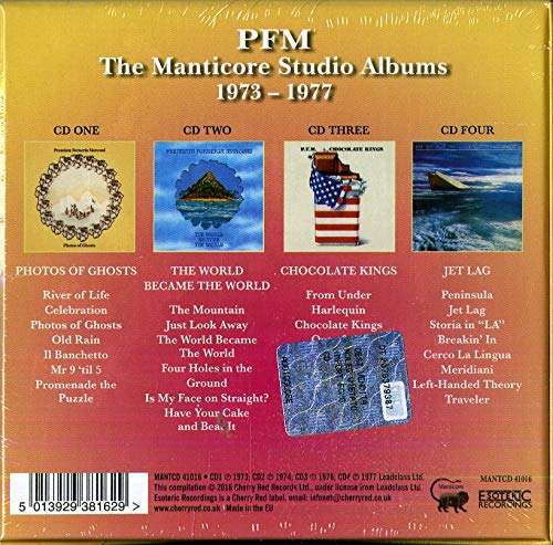 Premiata Forneria Marconi (프레미아타 포르네리아 마르코니) - Manticore Studio Albums 1973-1977