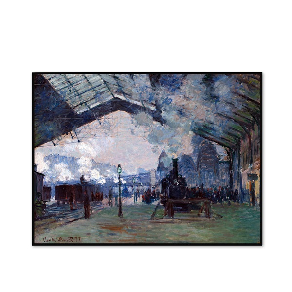 [The Bella] 모네 - 생라자르역, 노르망디 기차의 도착 Arrival of the Normandy Train, Gare Saint-Lazare
