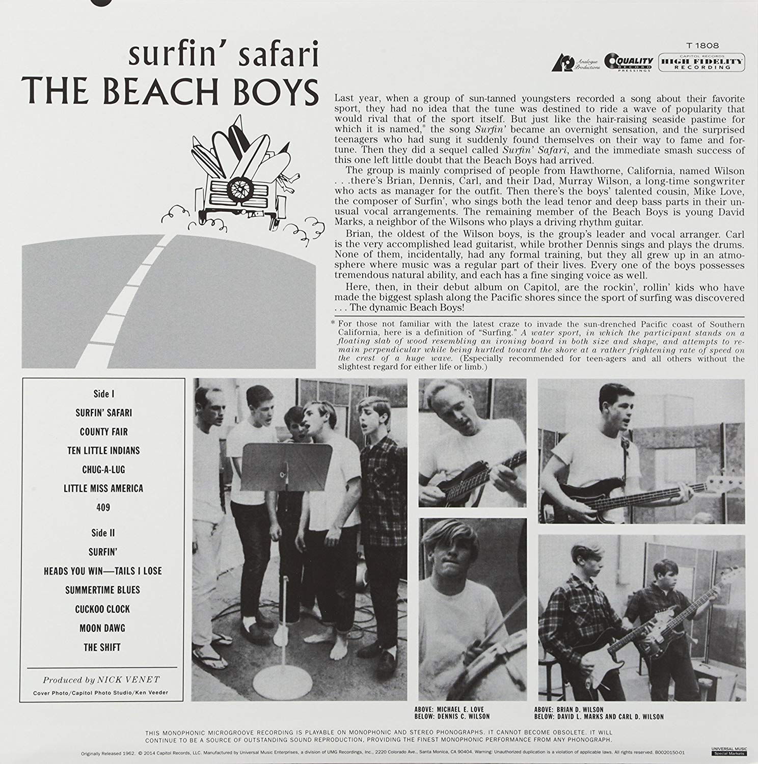 The Beach Boys (비치 보이스) - Surfin' Safari (Mono) [LP]
