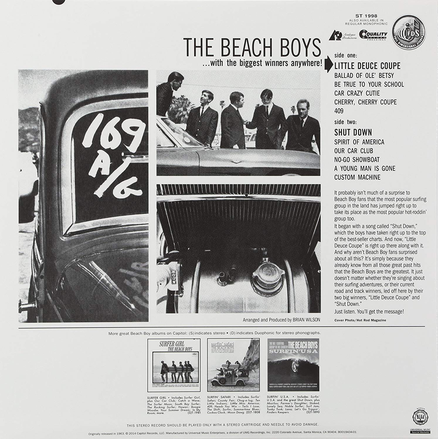 The Beach Boys (비치 보이스) - Little Deuce Coupe (Stereo) [LP]