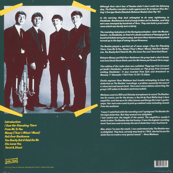 Beatles (비틀즈) - Pop Group From Liverpool Visiting Stockholm [LP]