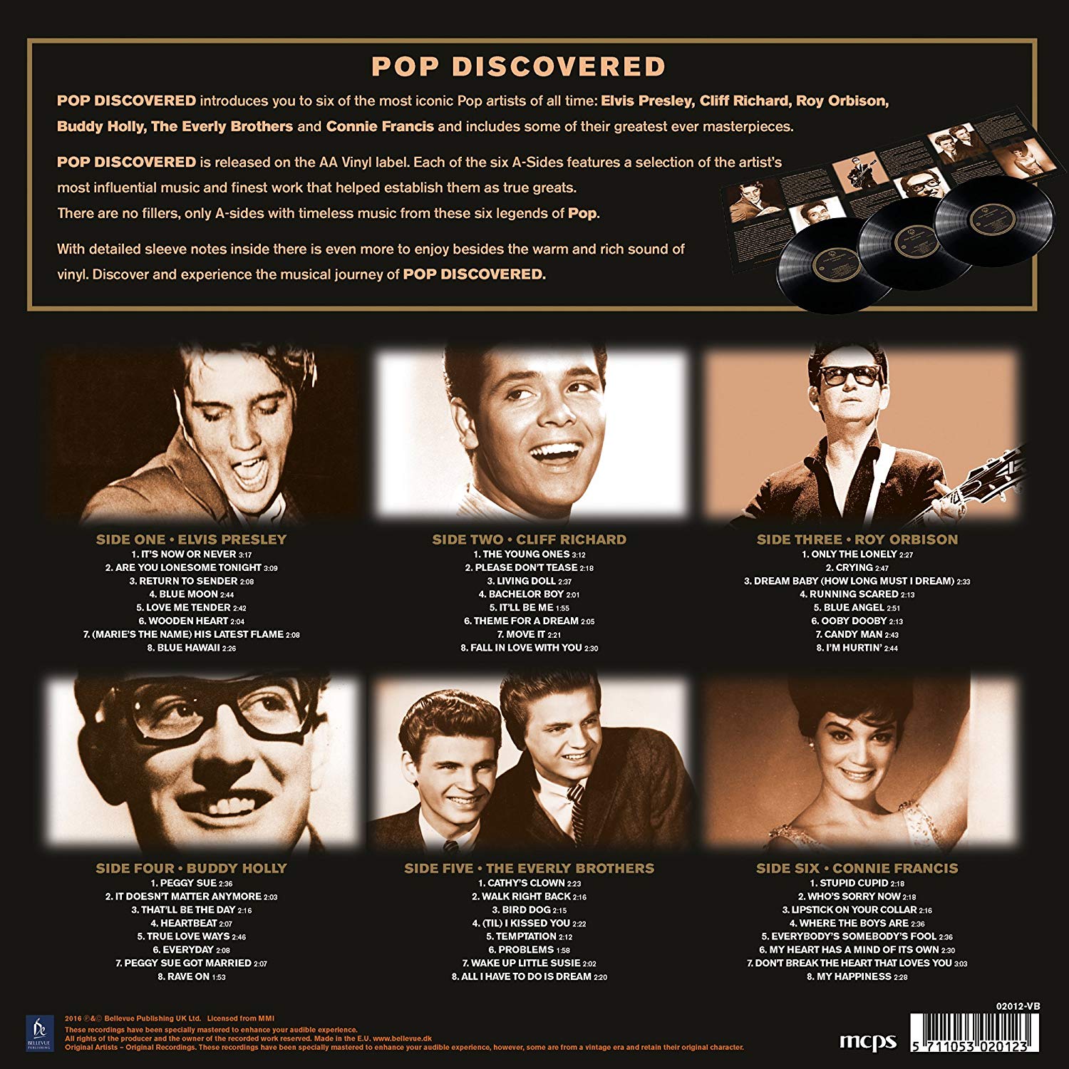 팝 명곡 모음집 (Discovered Pop) [3LP]