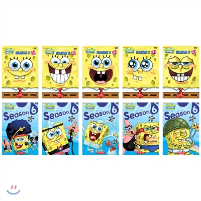 DVD 보글보글 스폰지밥 시즌 5편+6편 10종세트 SpongeBob SquarePants