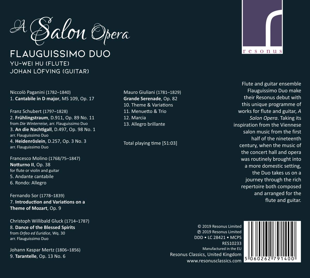 Duo Flauguissimo 살롱 오페라 (A Salon Opera)