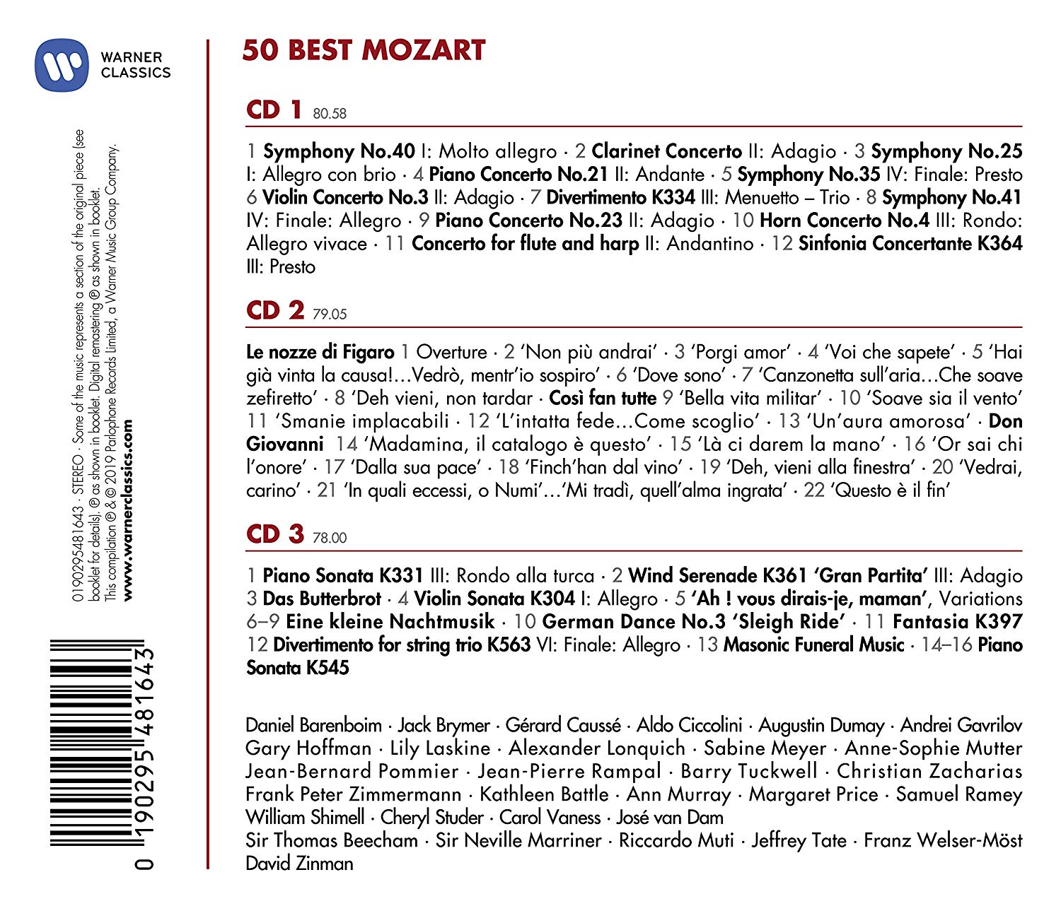 모차르트 베스트 50 (50 Best Mozart)