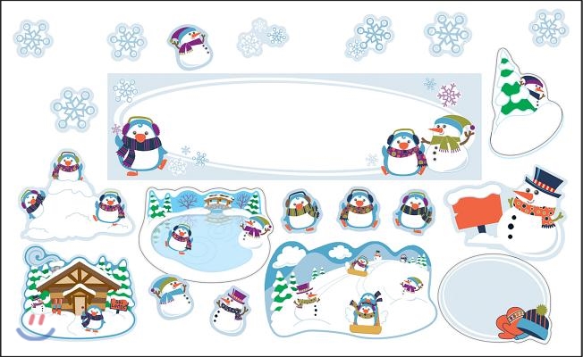 Winter Mini Bulletin Board Set