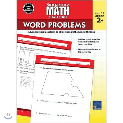 Singapore Math Challenge Word Problems, Grades 2 - 5: Volume 1